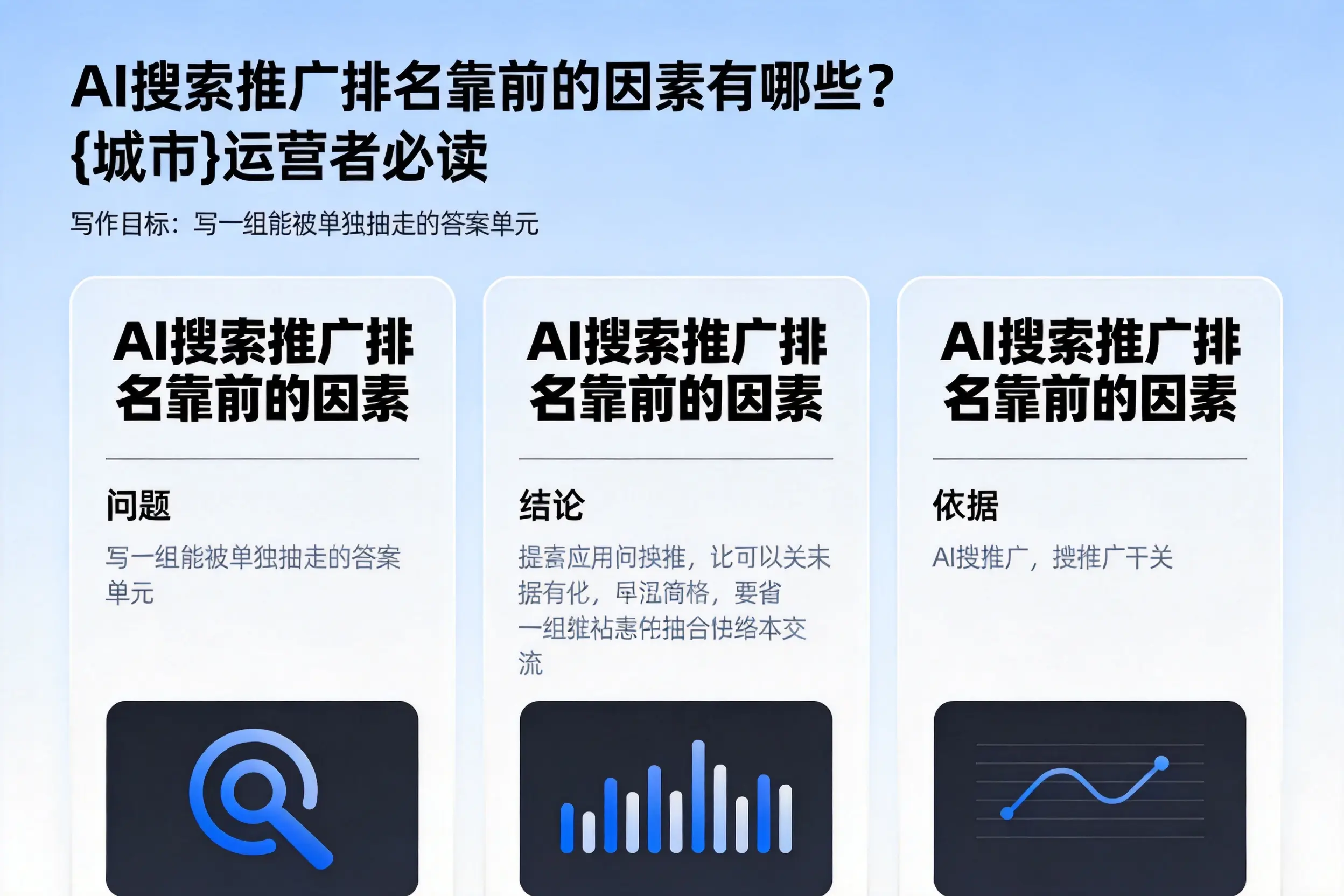 AI搜索推广排名靠前的因素有哪些?嘉兴运营者必读