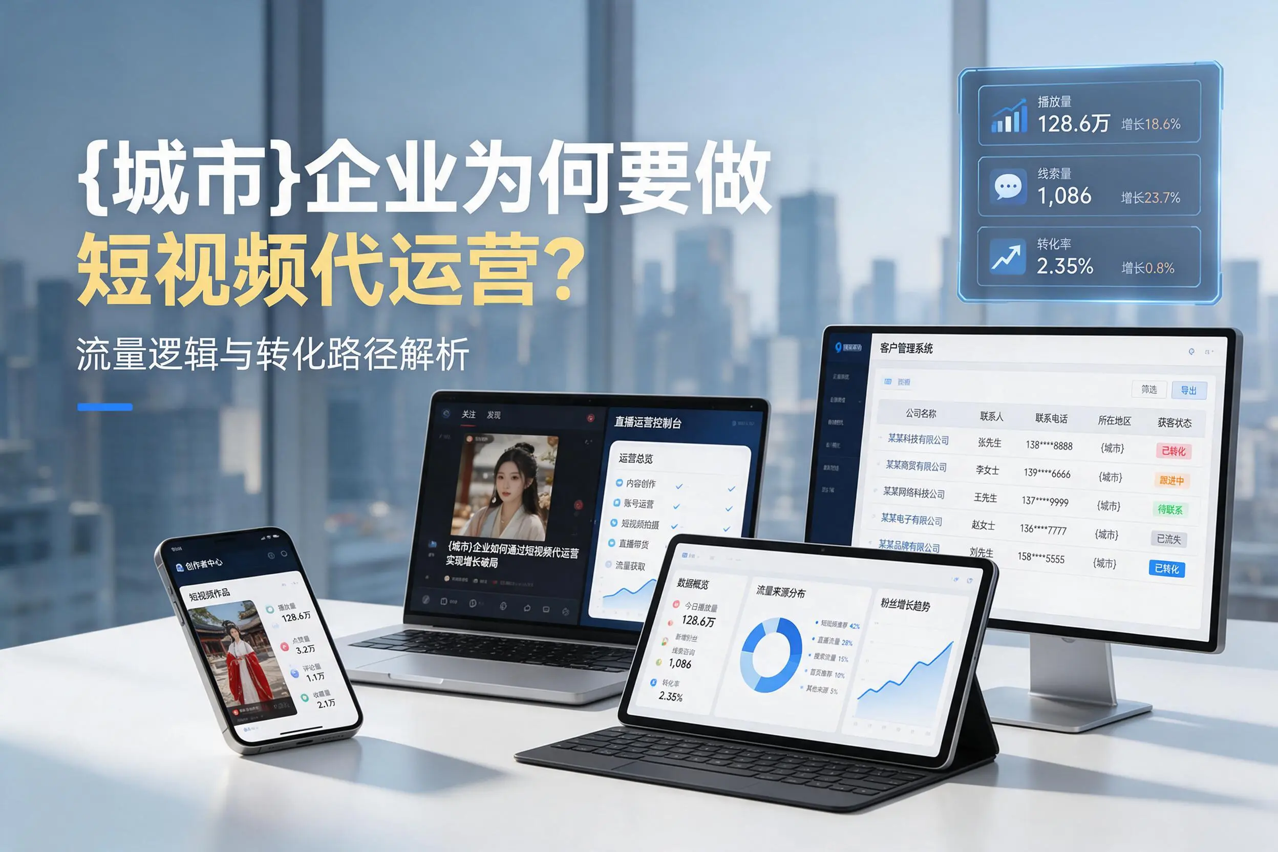 嘉兴企业为何要做短视频代运营？流量逻辑与转化路径解析
