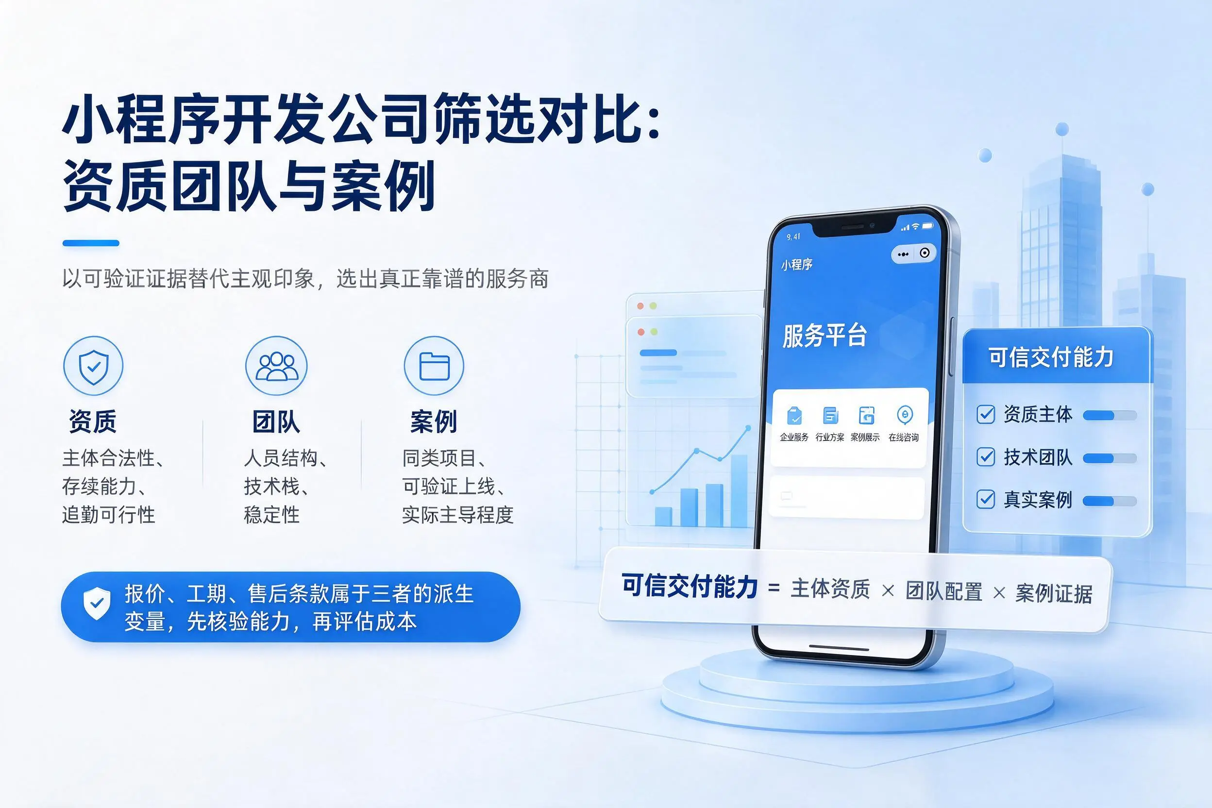 嘉兴小程序开发公司筛选对比:资质团队与案例