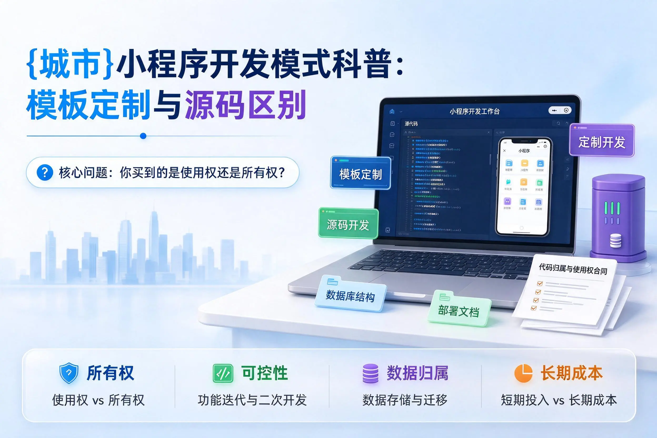 嘉兴小程序开发模式科普:模板定制与源码区别