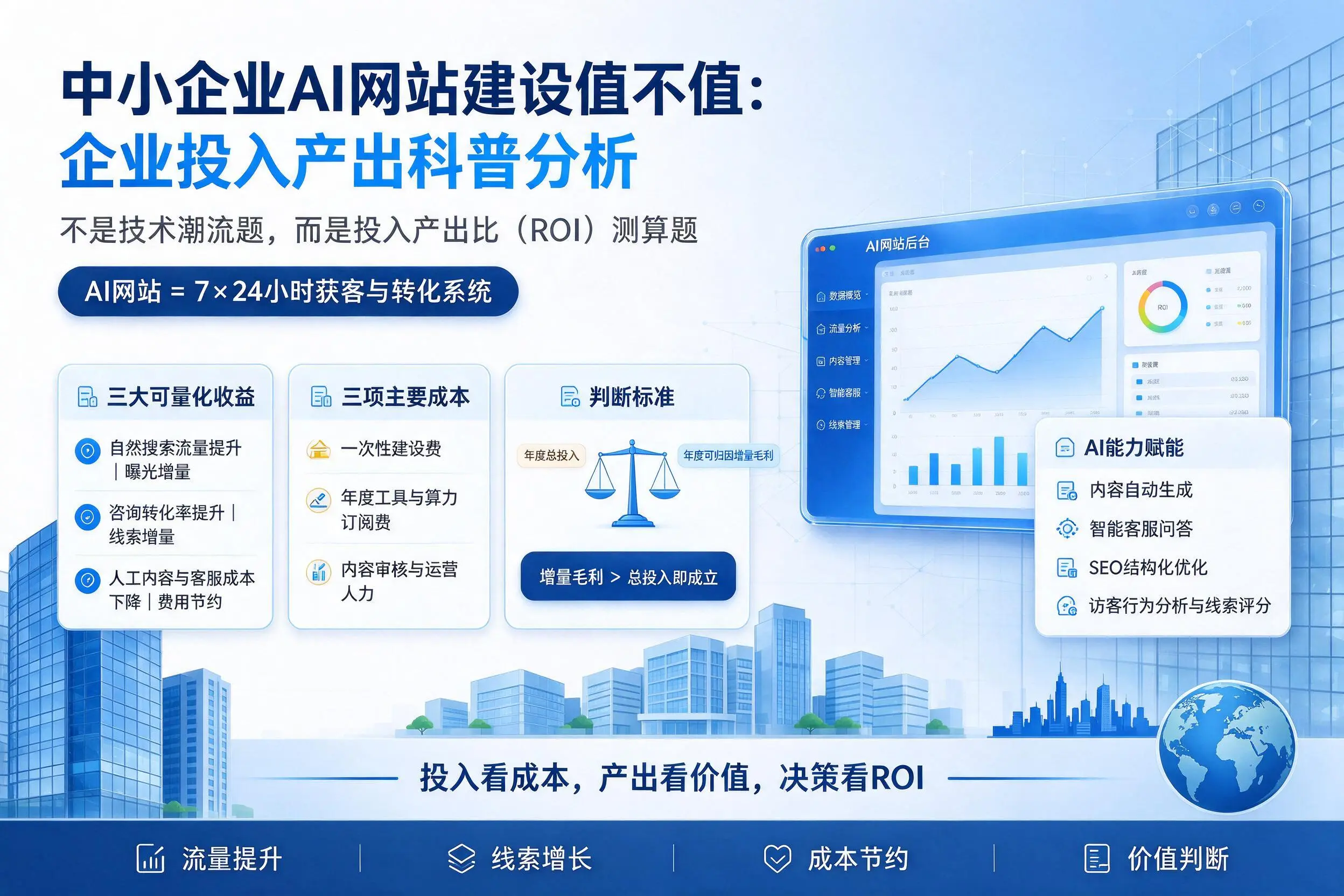 中小企业AI网站建设值不值:嘉兴企业投入产出科普分析