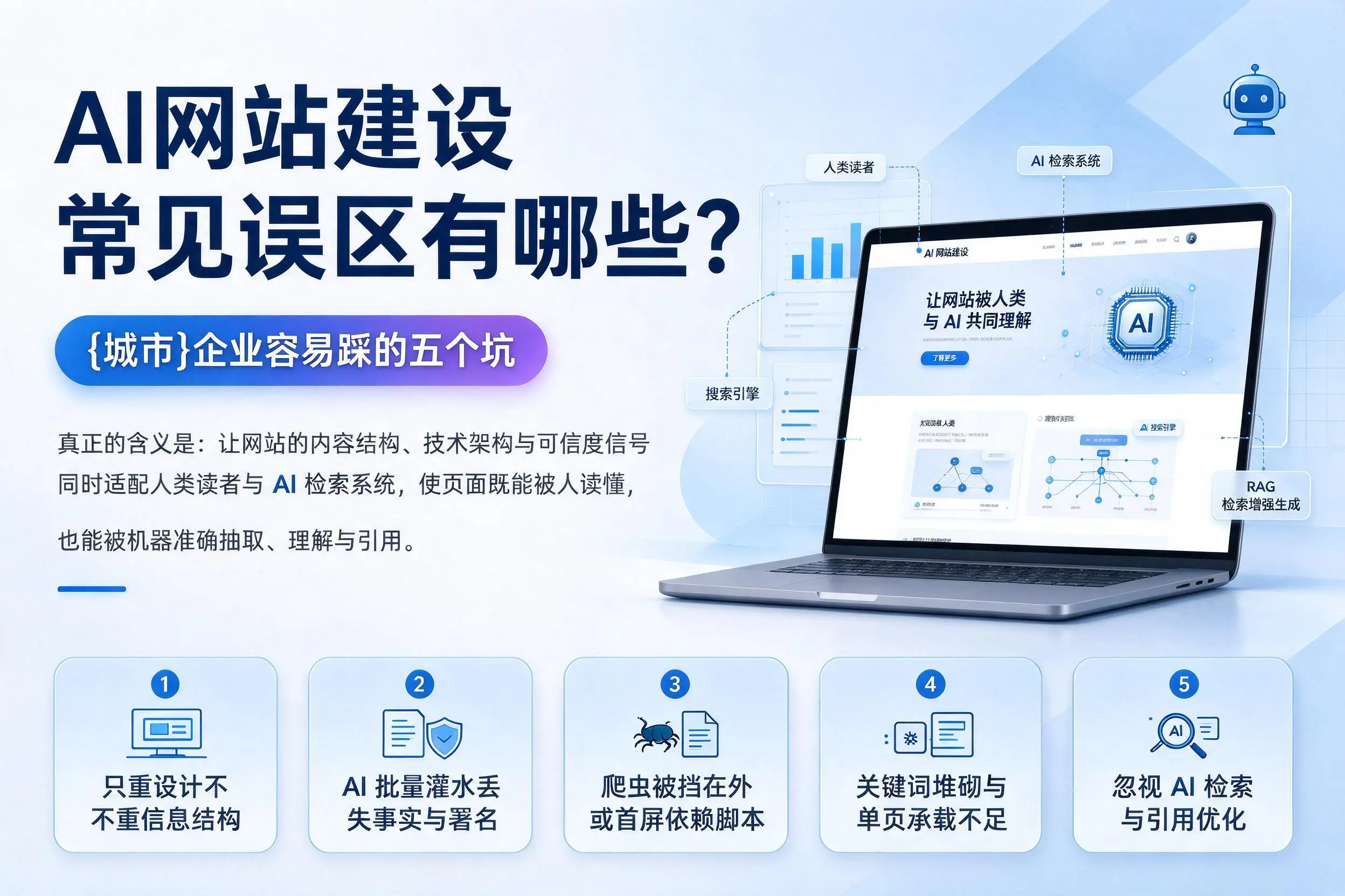 AI网站建设常见误区有哪些?嘉兴企业容易踩的五个坑