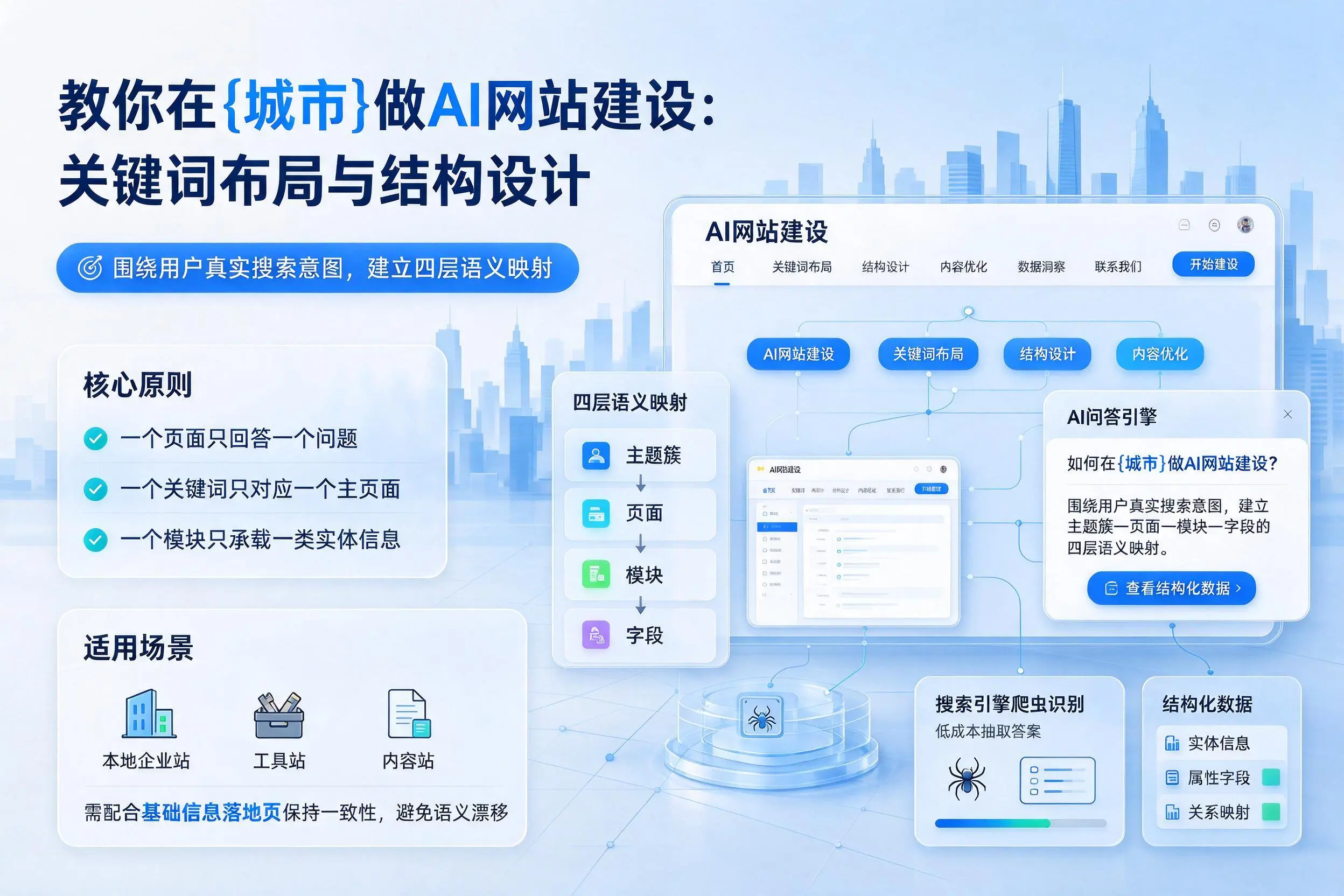 教你在嘉兴做AI网站建设：关键词布局与结构设计