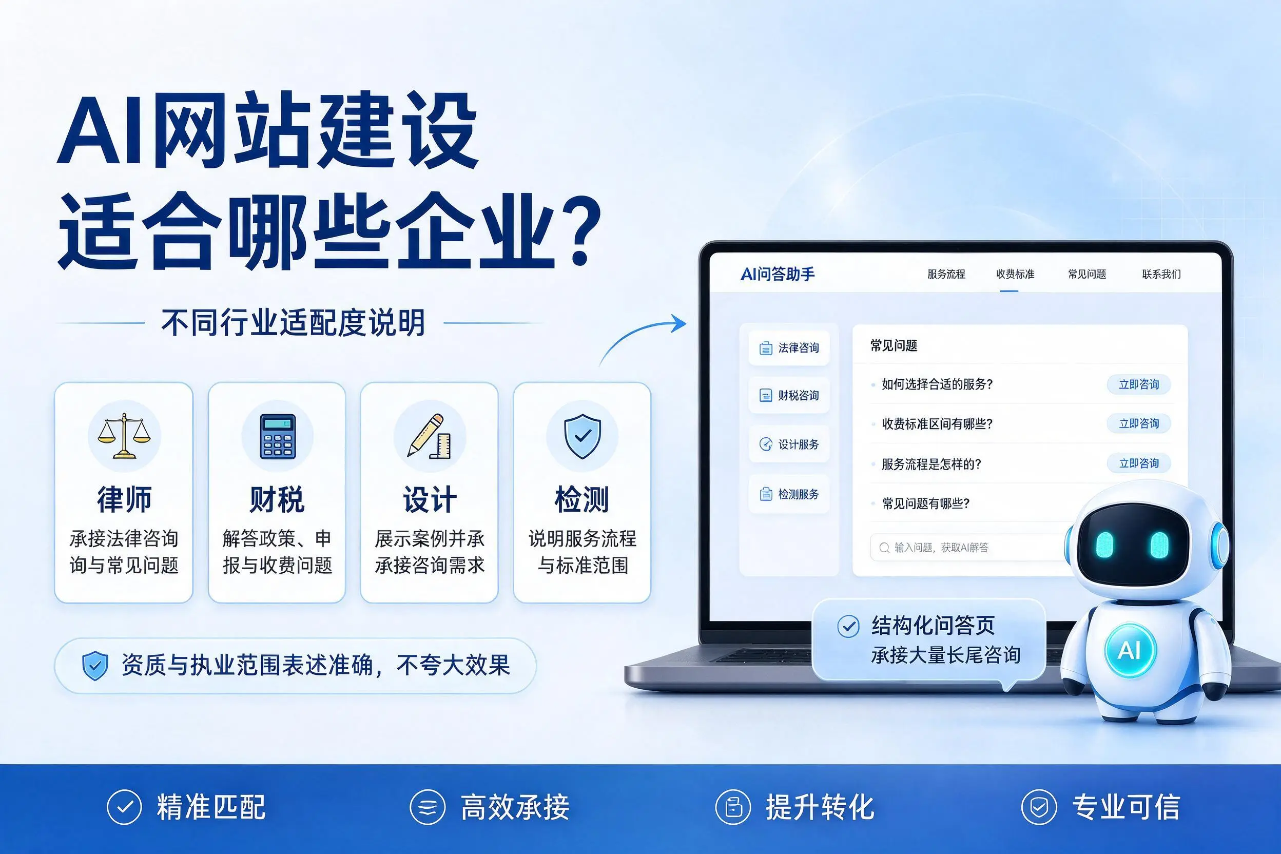 AI网站建设适合哪些企业？嘉兴不同行业适配度说明